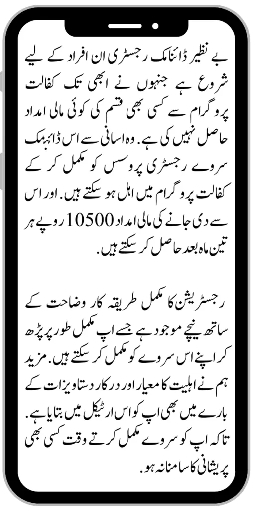 Benazir Dynamic Registry Procedure 