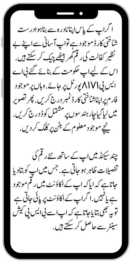 Benazir Kafaalat 25000 Payment