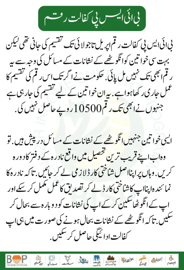 BISP Kafaalat Payment 