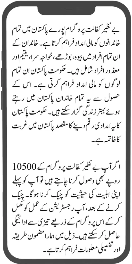 Now Status Check Your Benazir Kafaalat Payment 10500 For Eligible Families