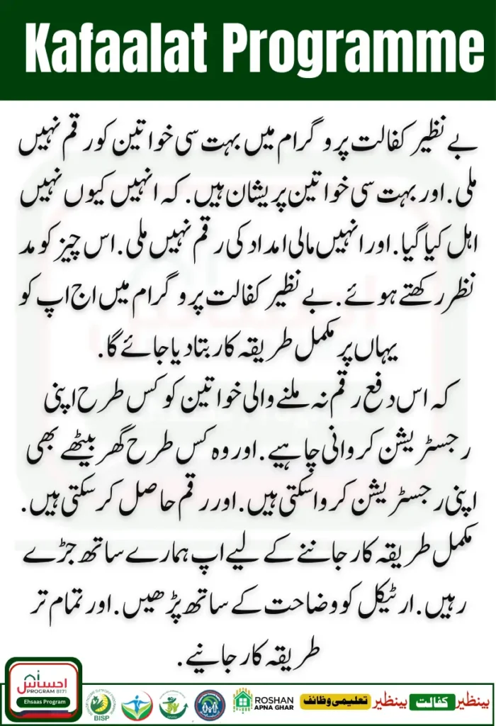 Benazir Kafaalat Programme