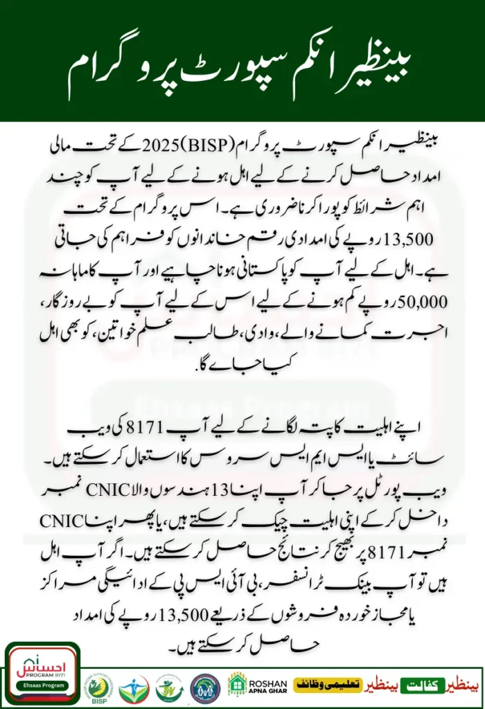 BISP 13500 Payments