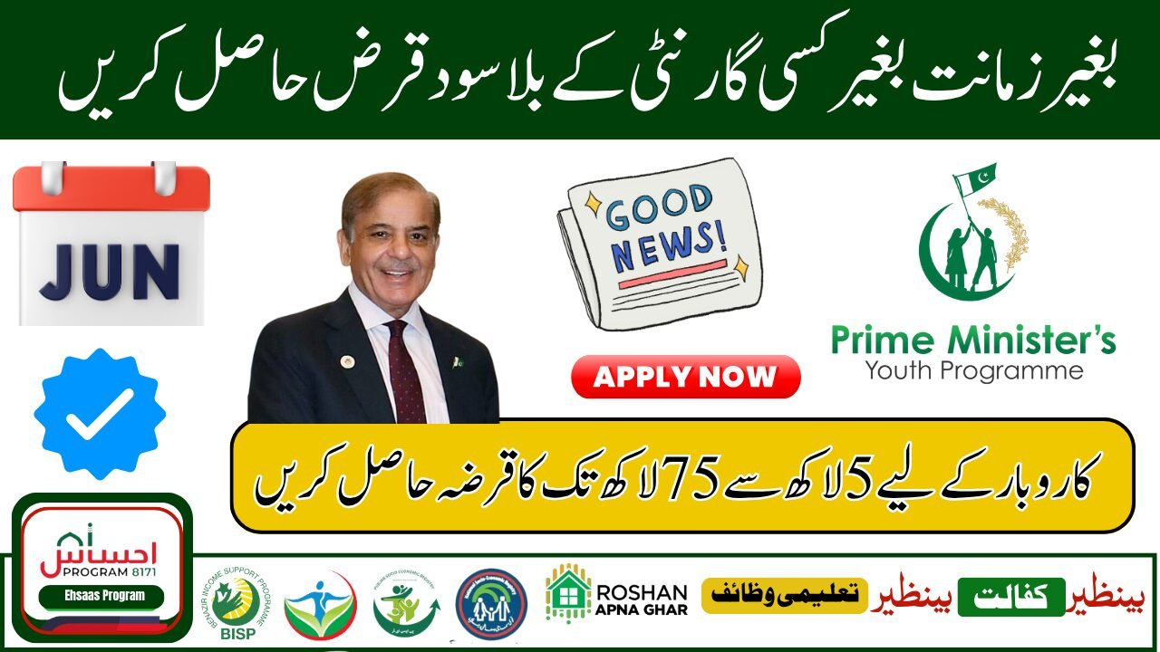 PM Youth Loan Scheme 2025 – Online Applications Open After Eid for Business & Farming Loans