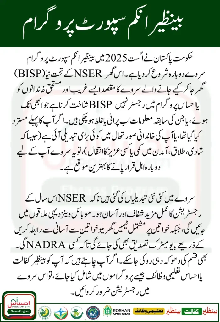 NSER August 2025 Survey Relaunched