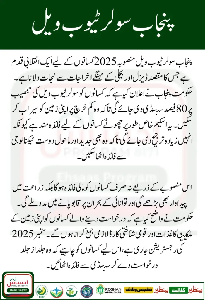 Punjab Solar Tubewell Project 2025